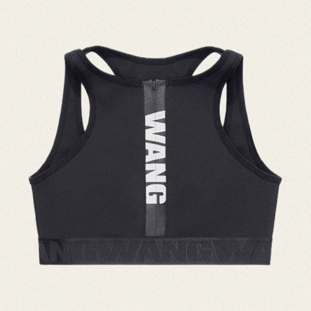 Alexander Wang Black Performance Sports Bra